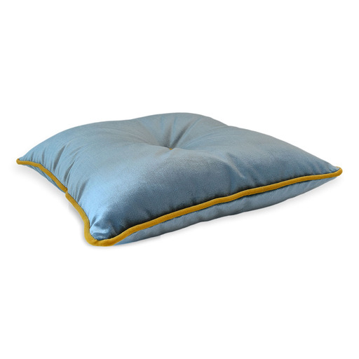 Luxurious cushion square Carrè in solid color velvet