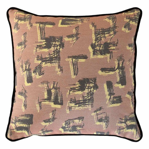 Luxurious cushion square Carrè in multicolor/pattern fabric