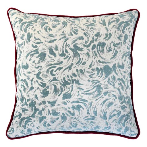 Luxurious cushion square Carrè in false unit fabric