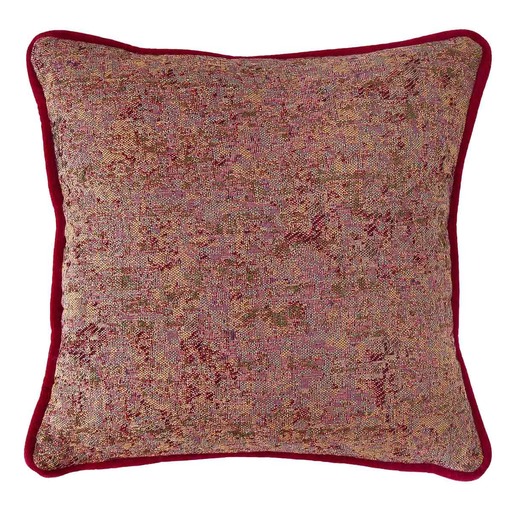 Luxurious cushion square Carrè in false unit fabric