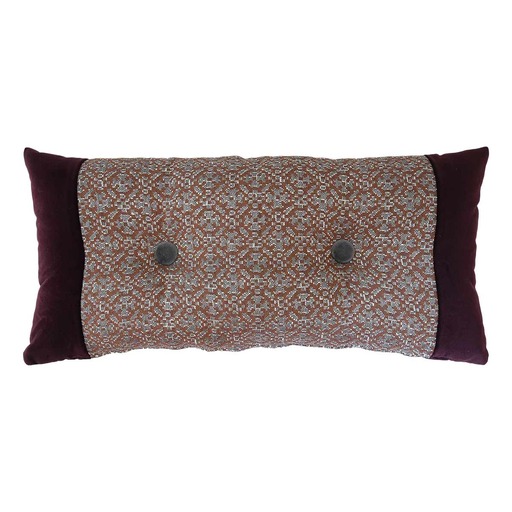 Luxurious cushion rectangular Zeta in geometric fabric