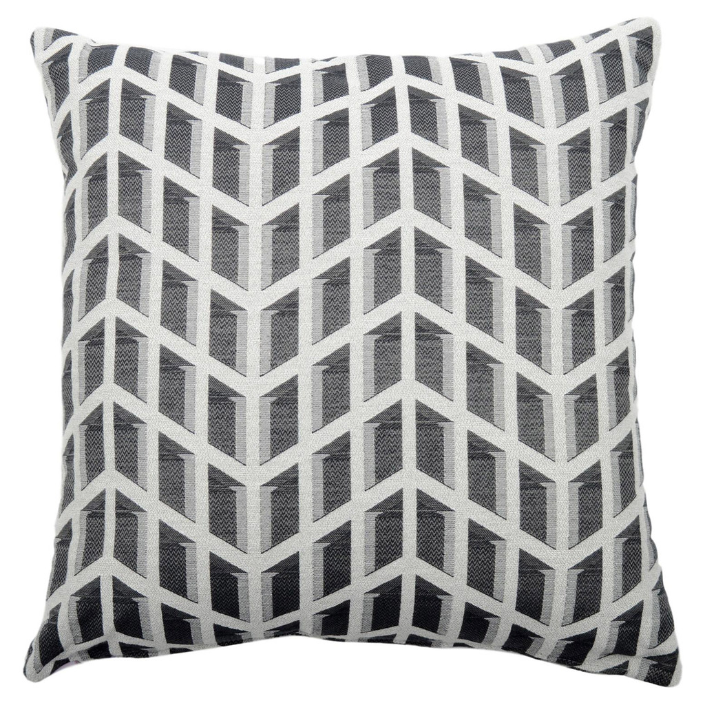 Luxurious cushion square Carrè in multicolor/pattern fabric