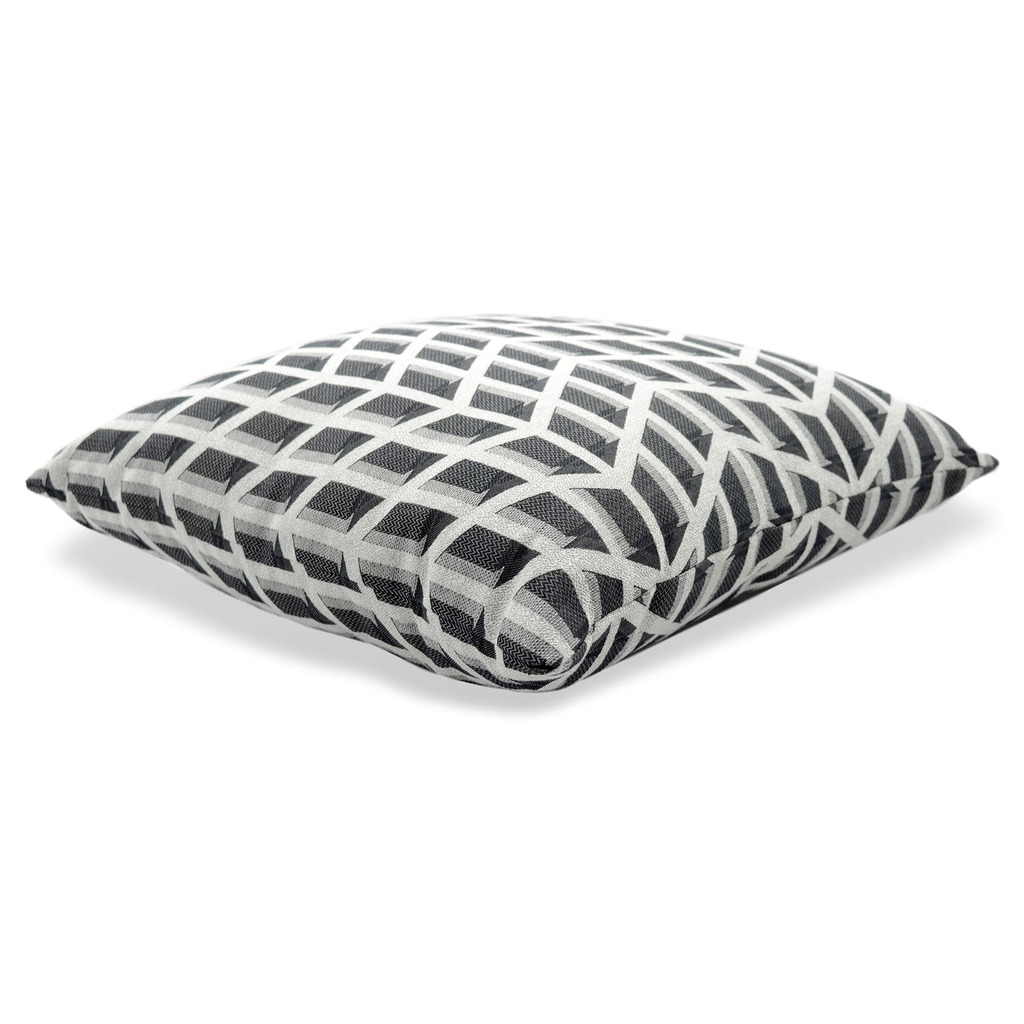 Luxurious cushion square Carrè in multicolor/pattern fabric