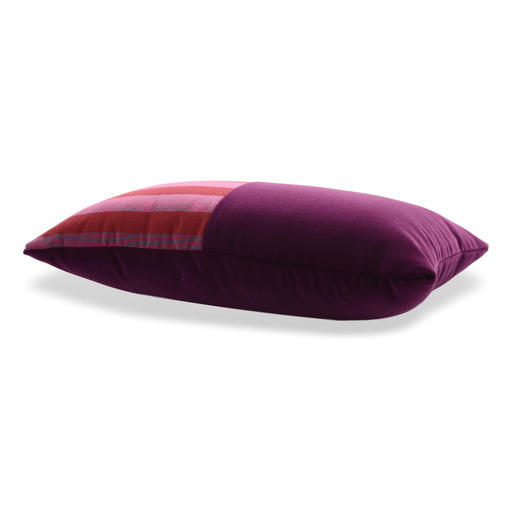 Luxurious cushion rectangular Bis in stripes fabric