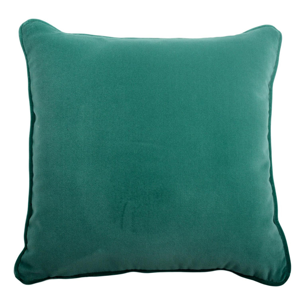 Luxurious cushion square Carrè in solid color velvet