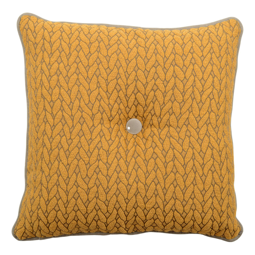 Luxurious cushion square Carrè in multicolor/pattern fabric
