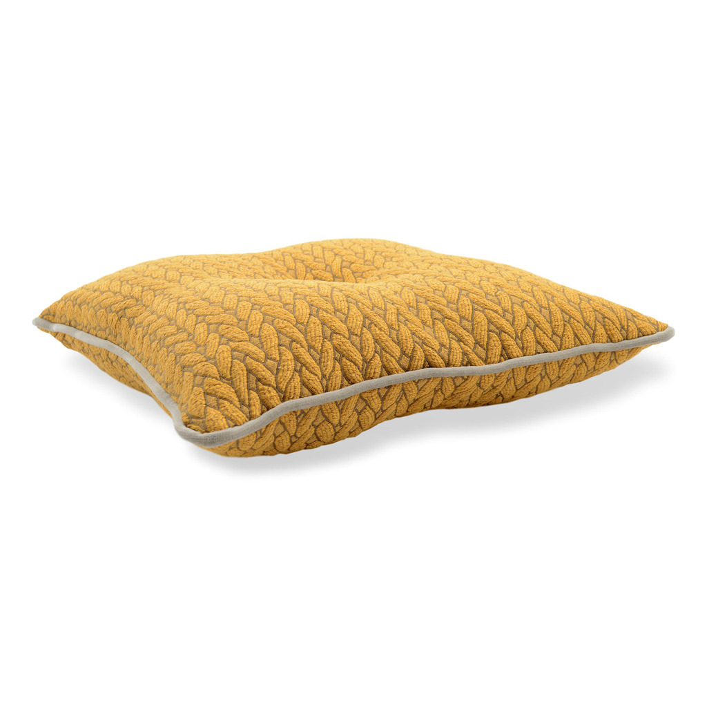 Luxurious cushion square Carrè in multicolor/pattern fabric