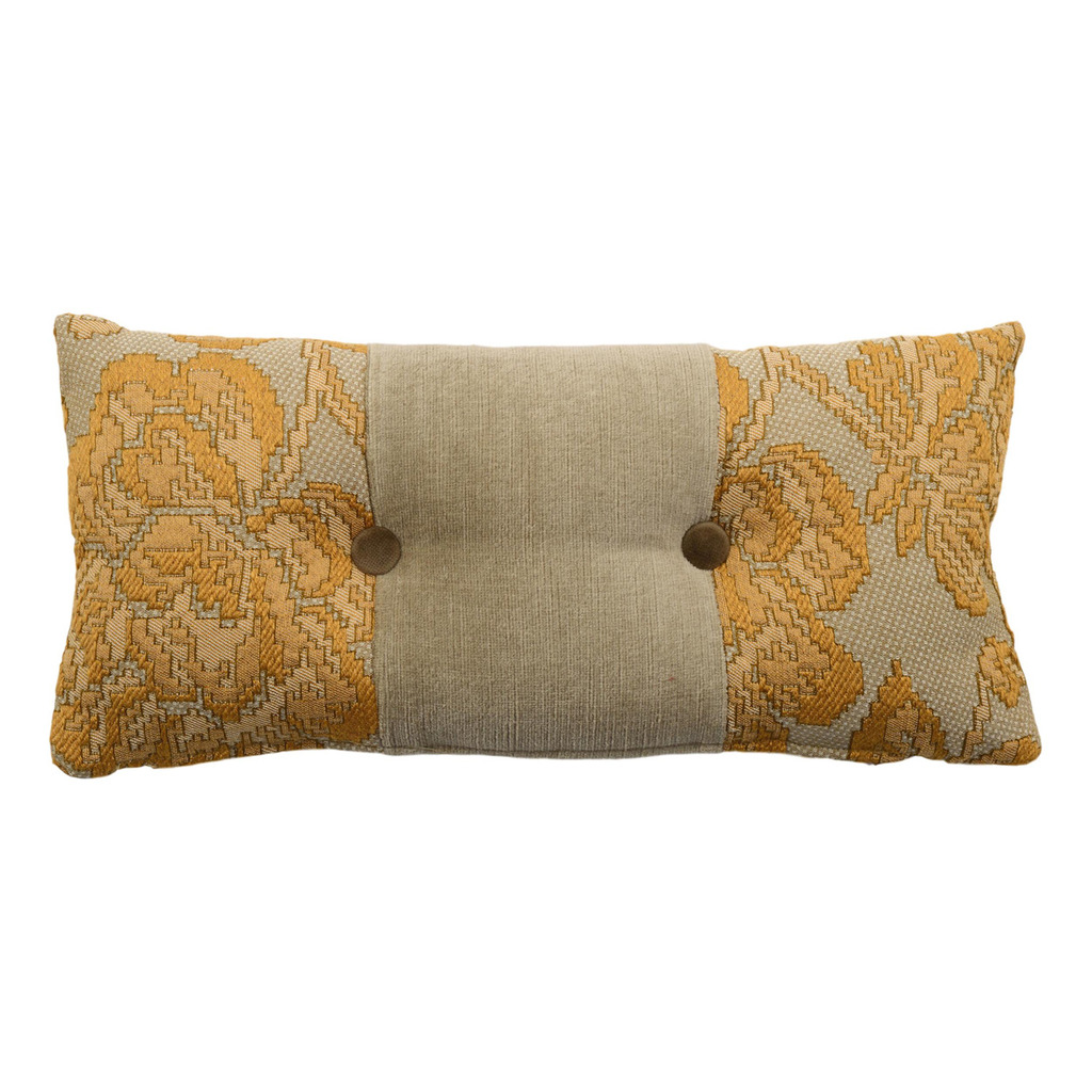 Luxurious cushion rectangular Cucù in multicolor/pattern fabric
