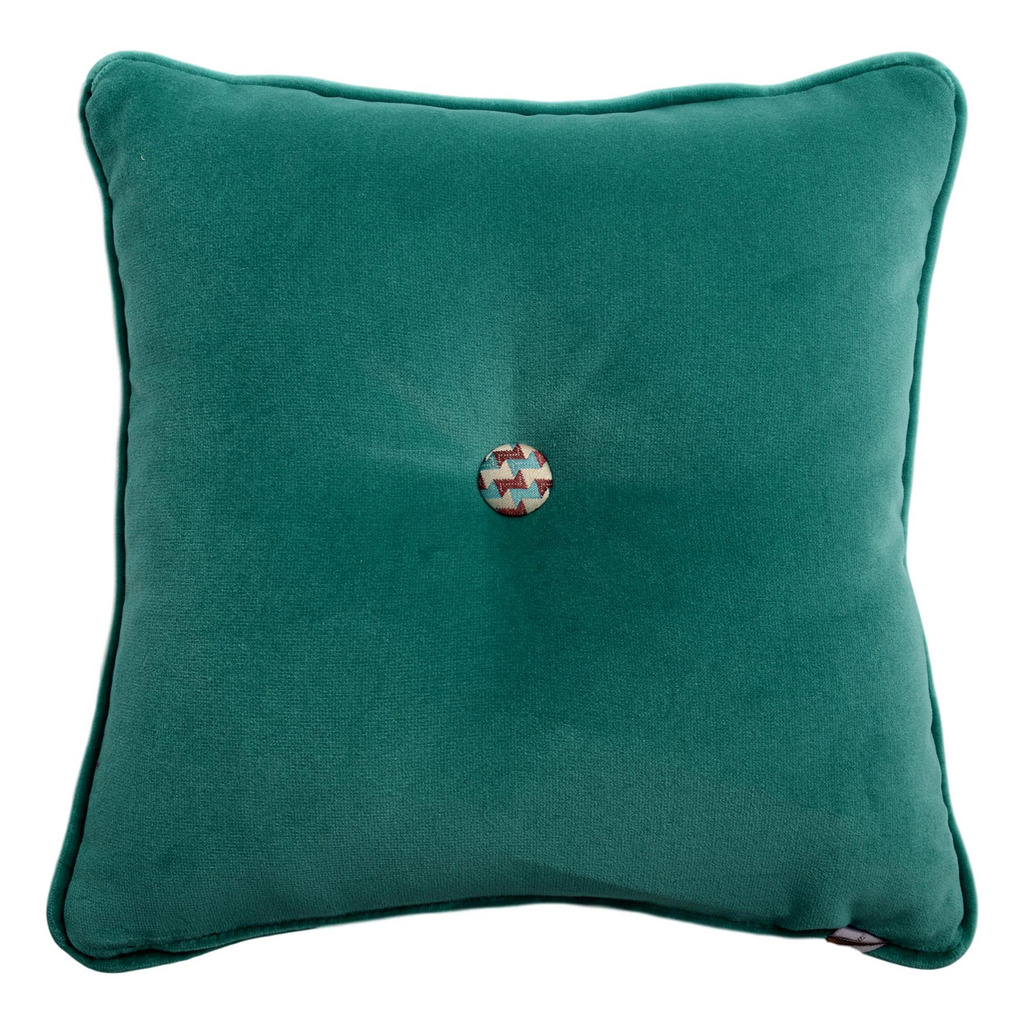 Luxurious cushion square Carrè in multicolor/pattern fabric