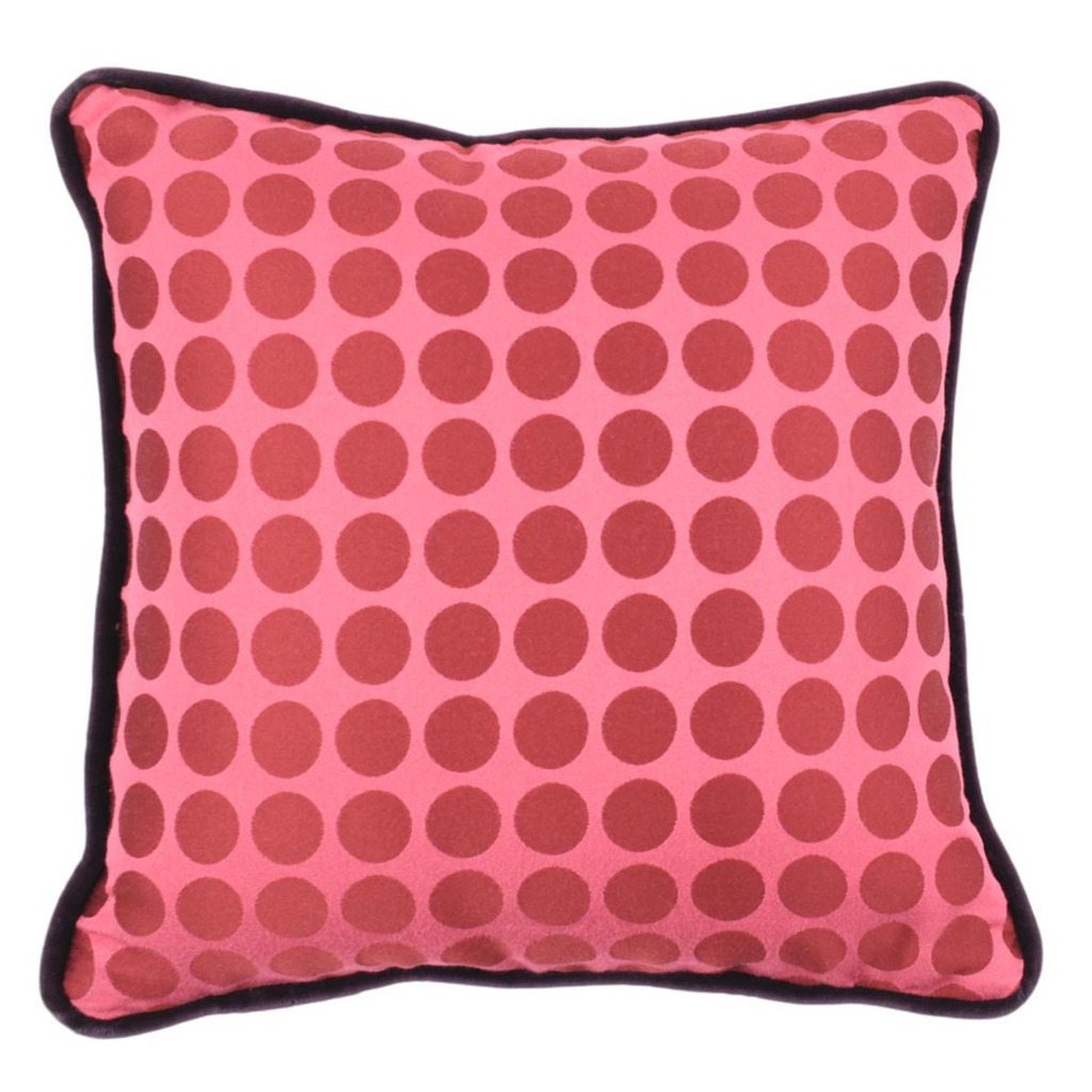 Luxurious cushion square Carrè in multicolor/pattern fabric