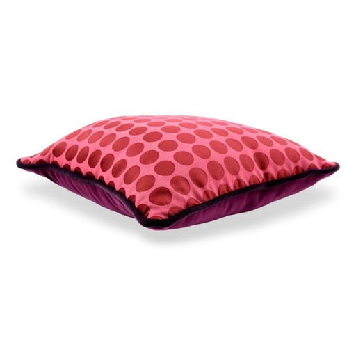 Luxurious cushion square Carrè in multicolor/pattern fabric