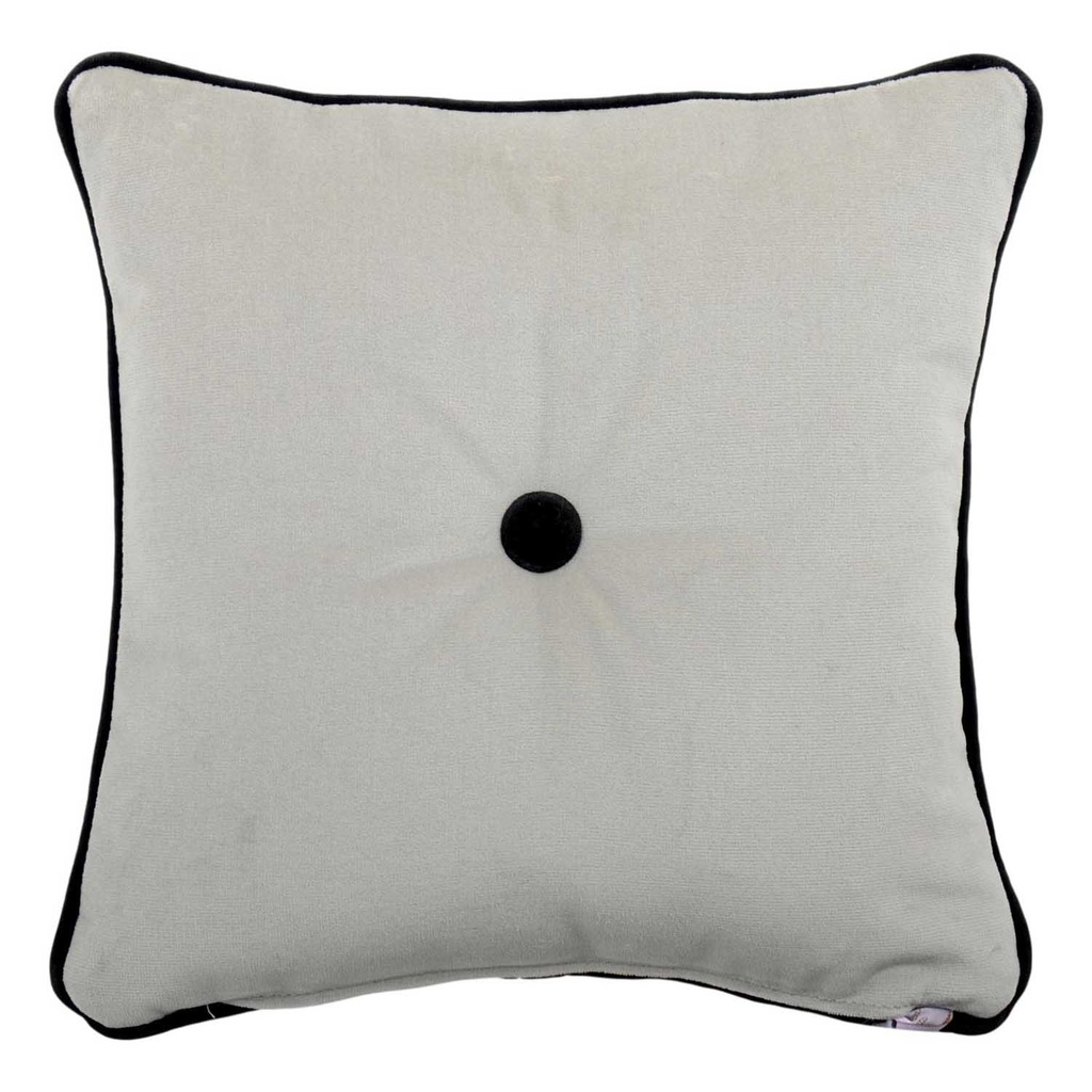 Luxurious cushion square Carrè in multicolor/pattern fabric