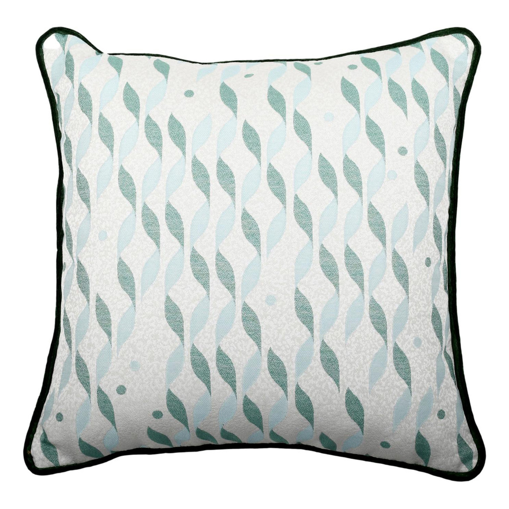Luxurious cushion square Carrè in multicolor/pattern fabric