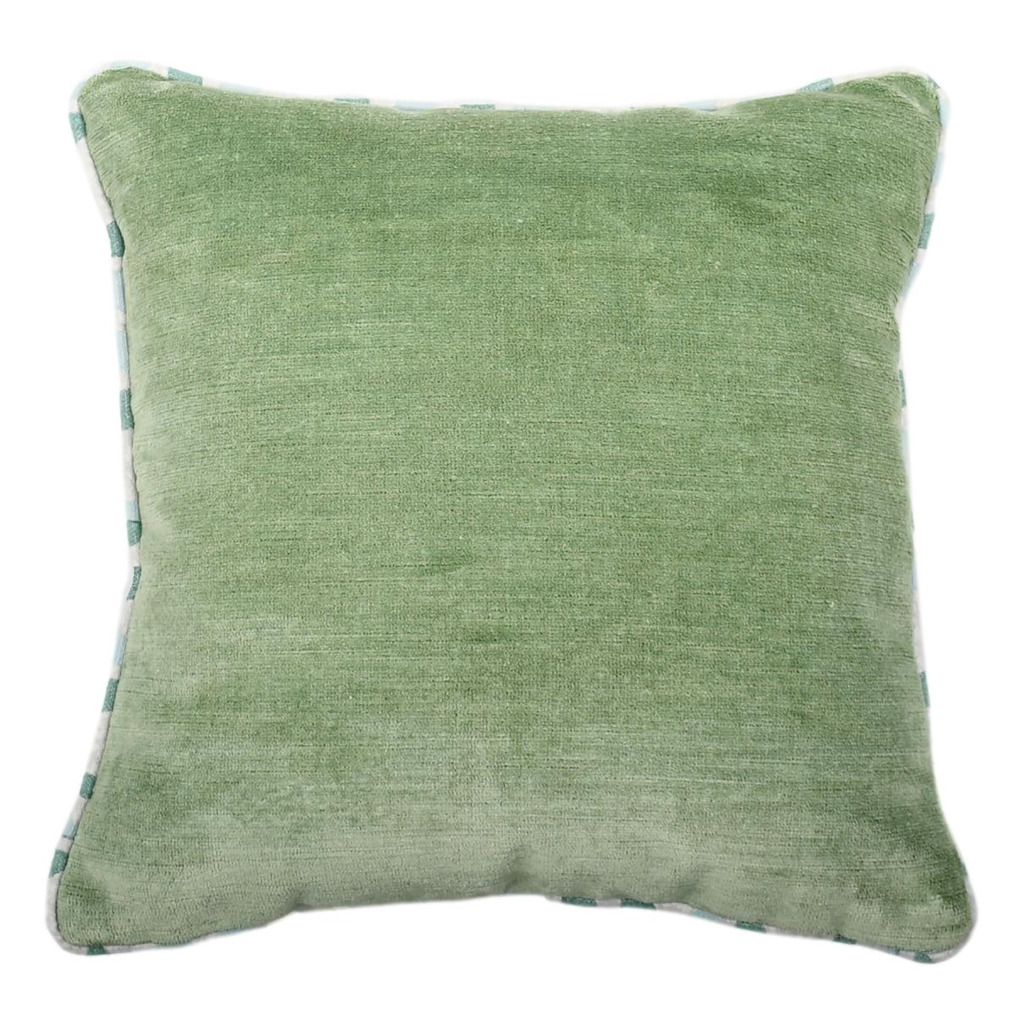 Luxurious cushion square Carrè in multicolor/pattern fabric