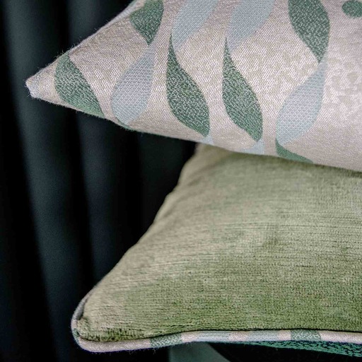 Luxurious cushion square Carrè in multicolor/pattern fabric