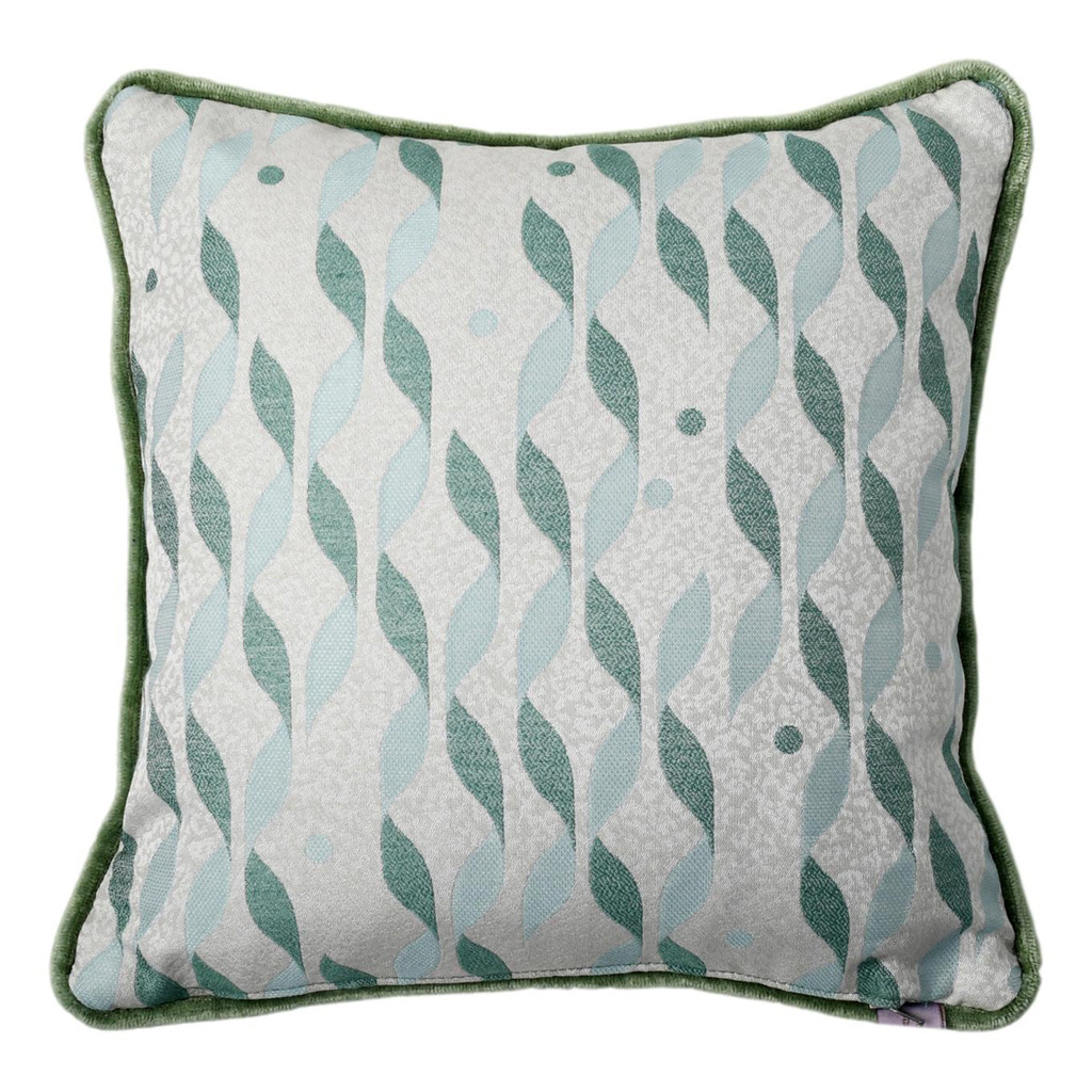 Luxurious cushion square Carrè in multicolor/pattern fabric