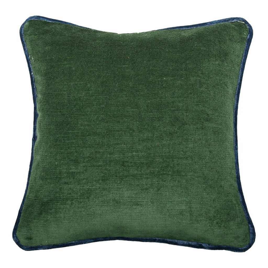 Luxurious cushion square Carrè in solid color velvet