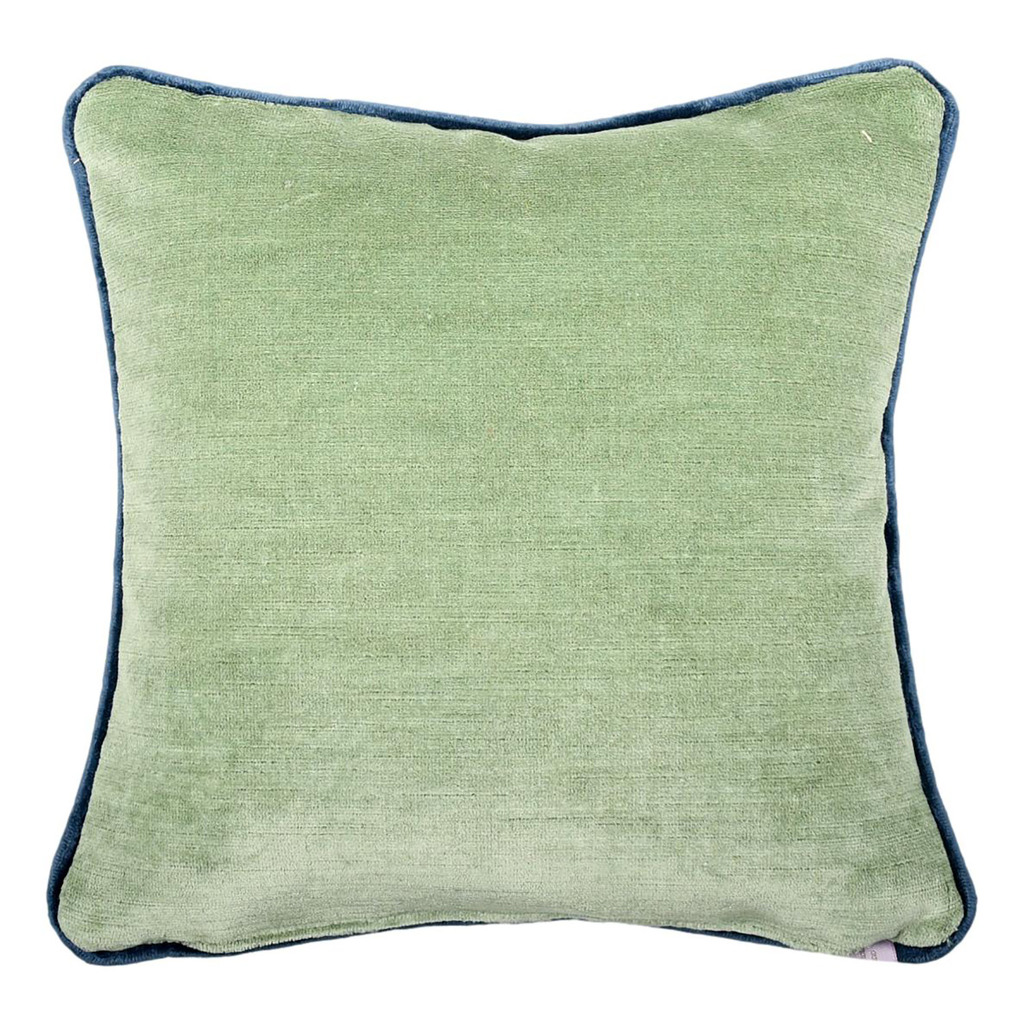 Luxurious cushion square Carrè in solid color velvet