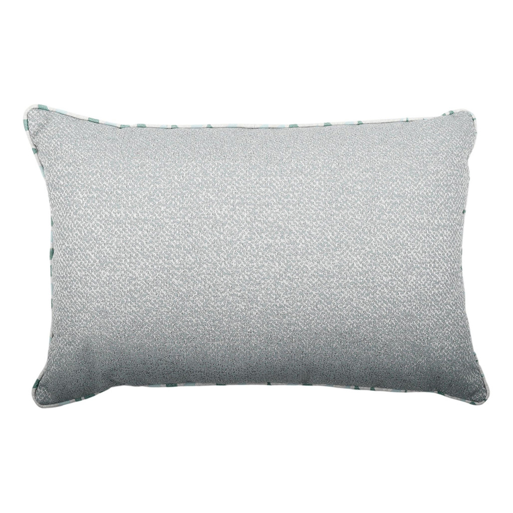 Luxurious cushion rectangular Longue in false unit fabric