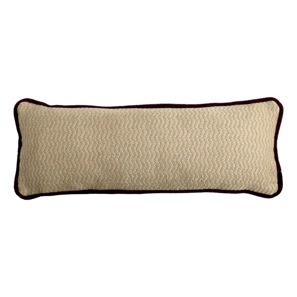 Luxurious cushion rectangular Longue in false unit fabric