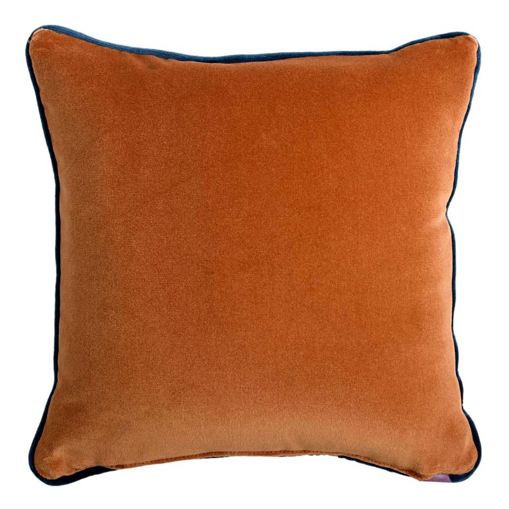 Luxurious cushion square Carrè in geometric fabric