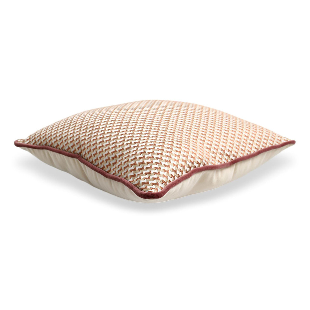 Luxurious cushion square Carrè in multicolor/pattern fabric