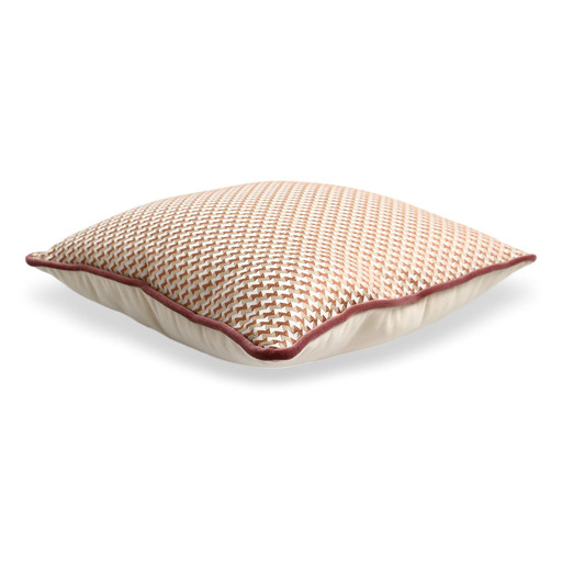 Luxurious cushion square Carrè in multicolor/pattern fabric