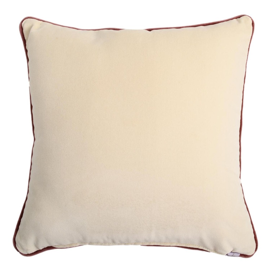 Luxurious cushion square Carrè in multicolor/pattern fabric