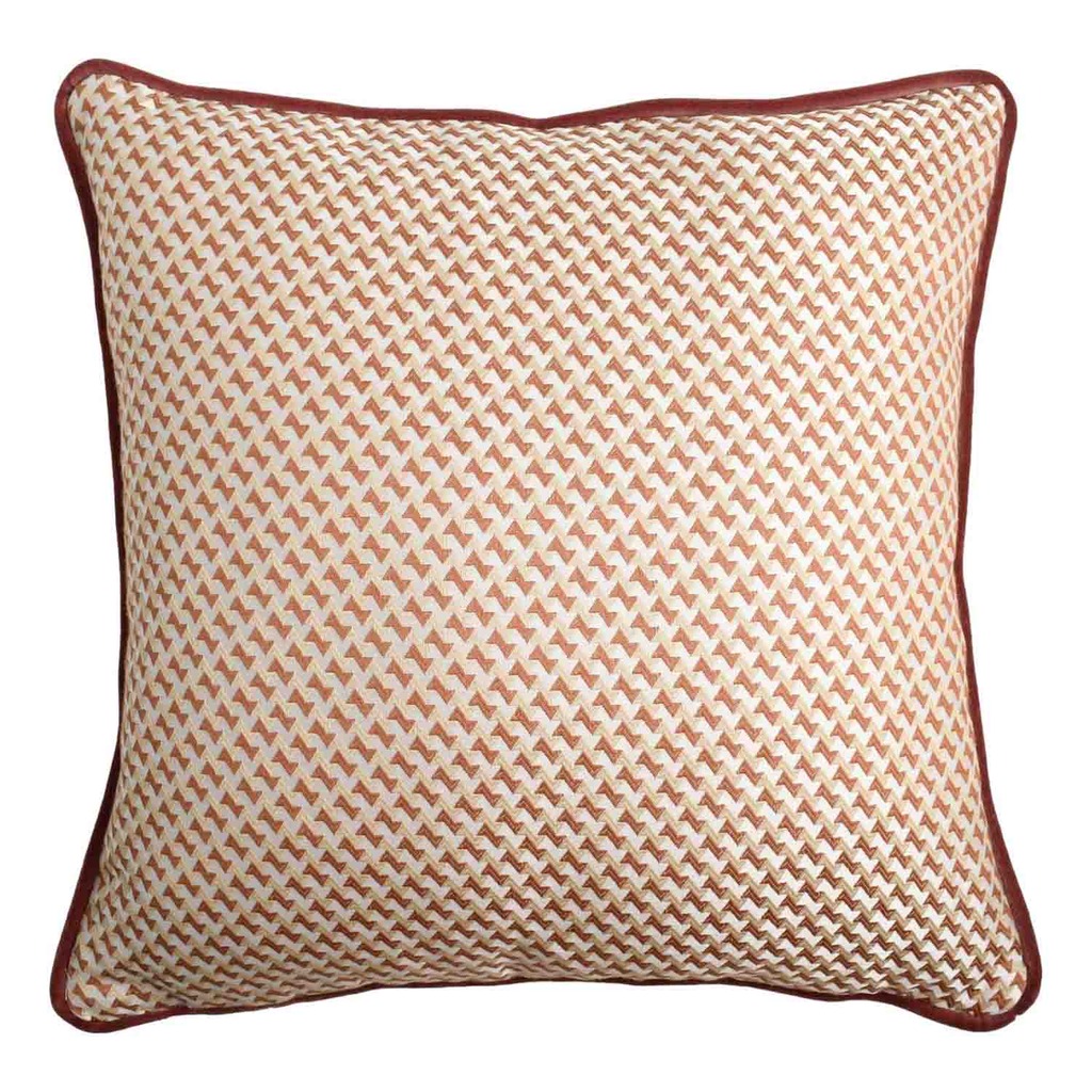 Luxurious cushion square Carrè in multicolor/pattern fabric