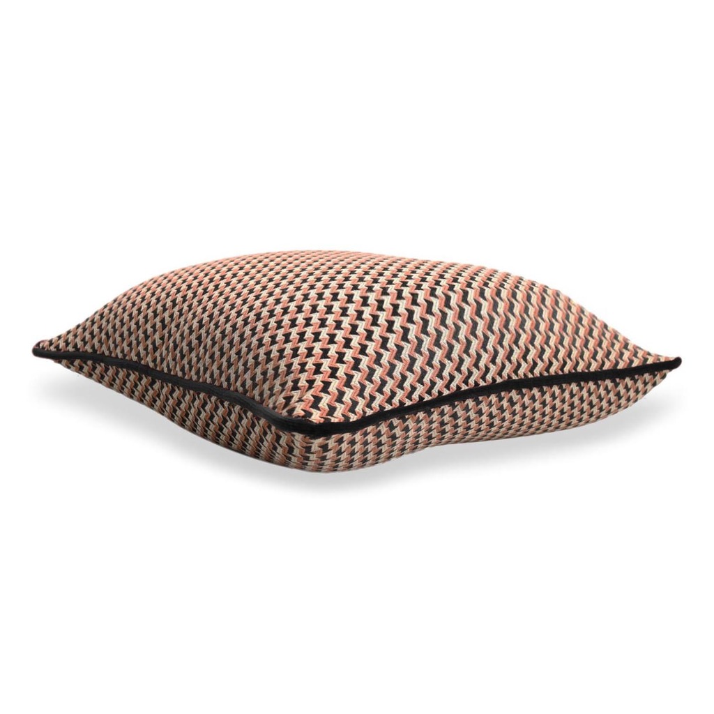 Luxurious cushion square Carrè in multicolor/pattern fabric