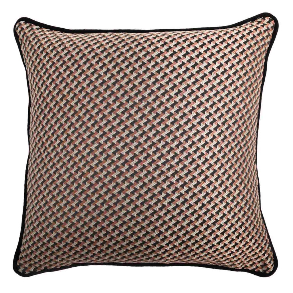 Luxurious cushion square Carrè in multicolor/pattern fabric