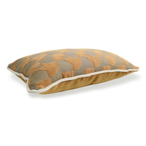 Luxurious cushion rectangular Longue in geometric fabric