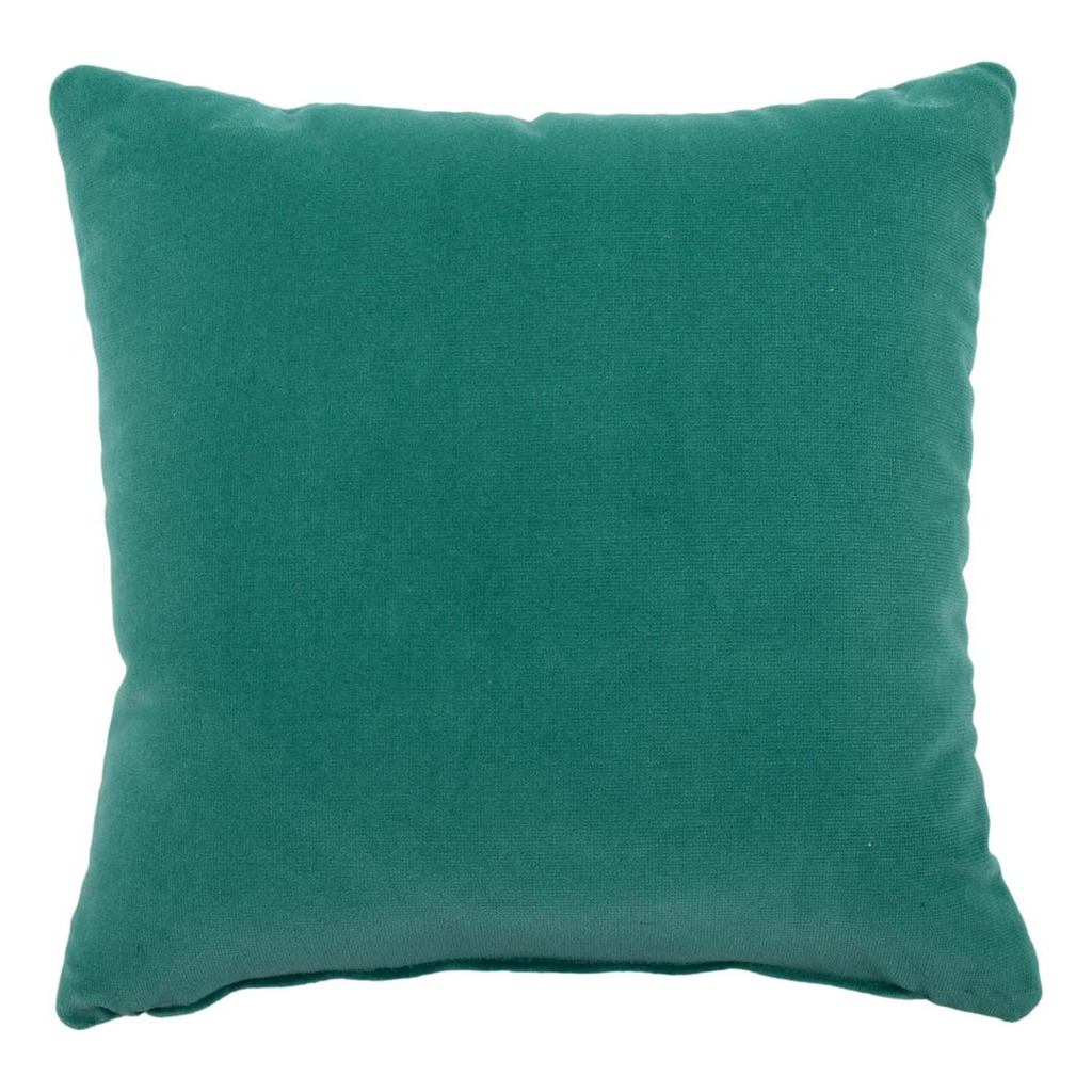 Luxurious cushion square Carrè in solid color velvet