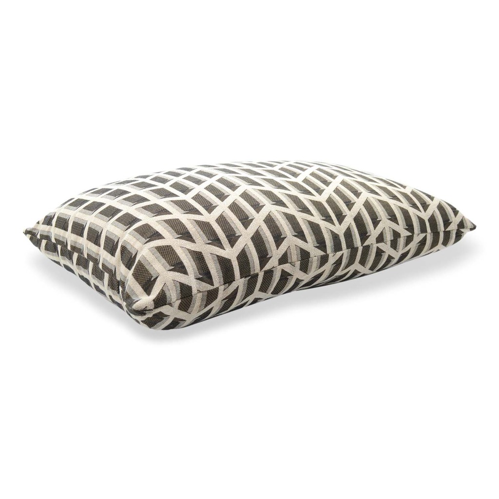Luxurious cushion rectangular Longue in multicolor/pattern fabric