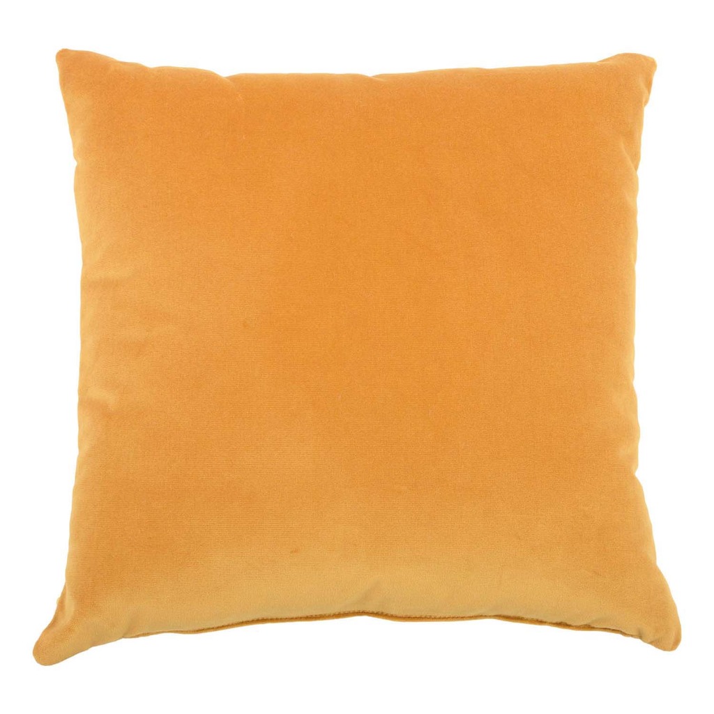 Luxurious cushion square Carrè in solid color velvet