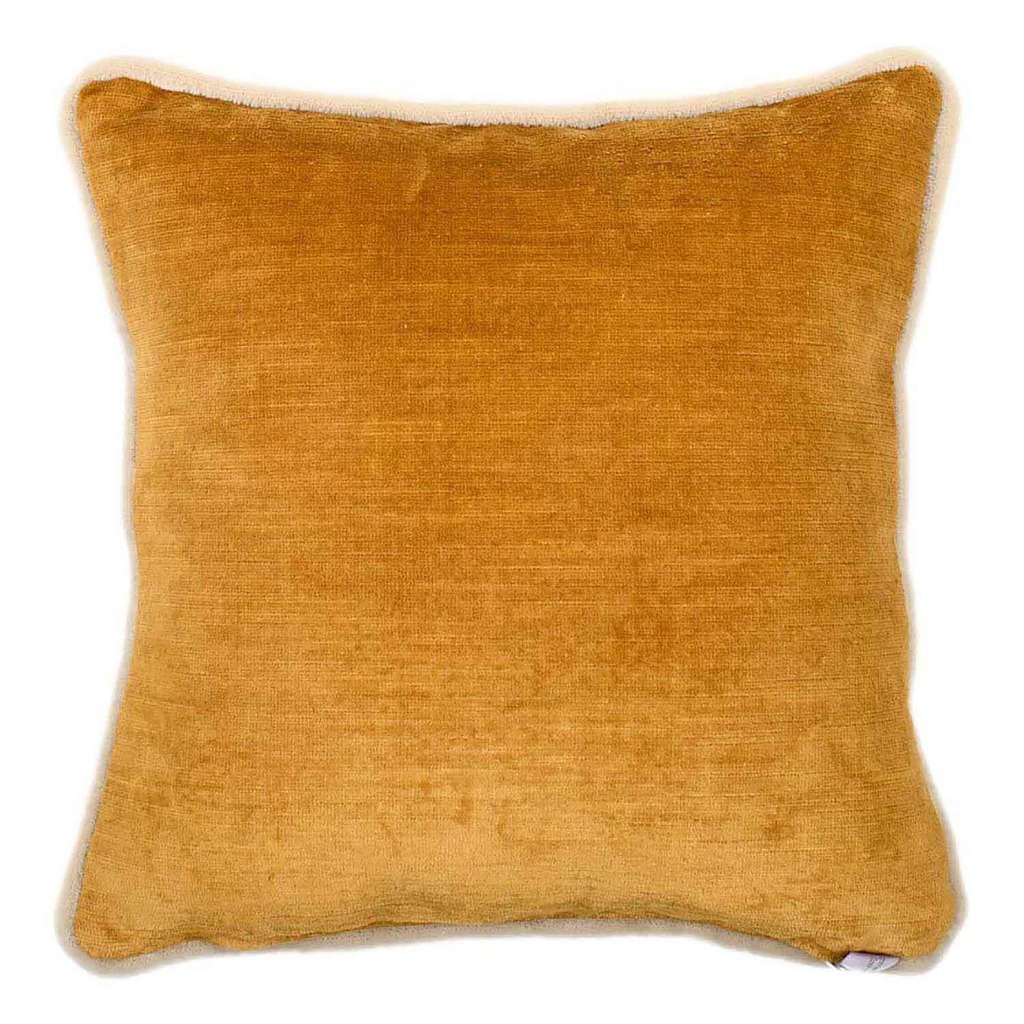 Luxurious cushion square Carrè in multicolor/pattern fabric