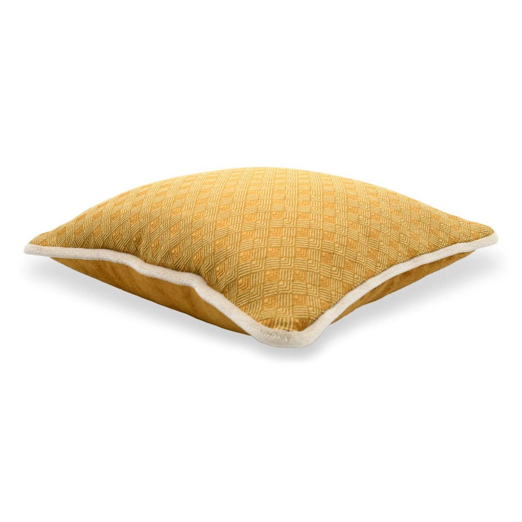 Luxurious cushion square Carrè in multicolor/pattern fabric